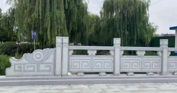 驻马店 芝麻灰桥栏杆、河道栏杆安装效果