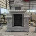 驻马店 芝麻灰高档墓碑、土墓，一套也支持定做