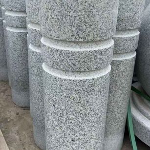 驻马店 芝麻白花岗岩挡车柱、隔离柱多少钱
