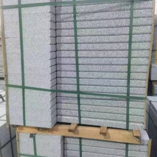 驻马店 5公分芝麻白，倒斜角，室外楼梯踏步