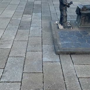 驻马店仿古石铺装效果