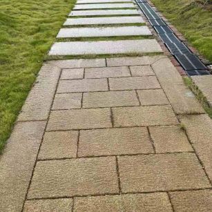 驻马店仿古石铺装效果