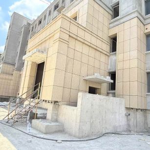 驻马店 黄金麻干挂，工地实拍