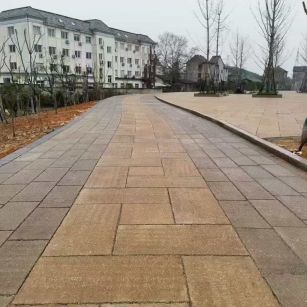驻马店仿古石铺装效果