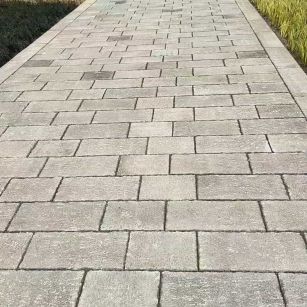 驻马店仿古石铺装效果