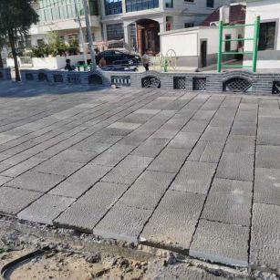 驻马店仿古石铺装效果