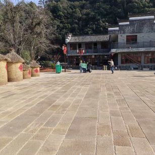 驻马店仿古石铺装效果