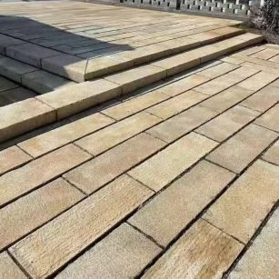 驻马店仿古石铺装效果