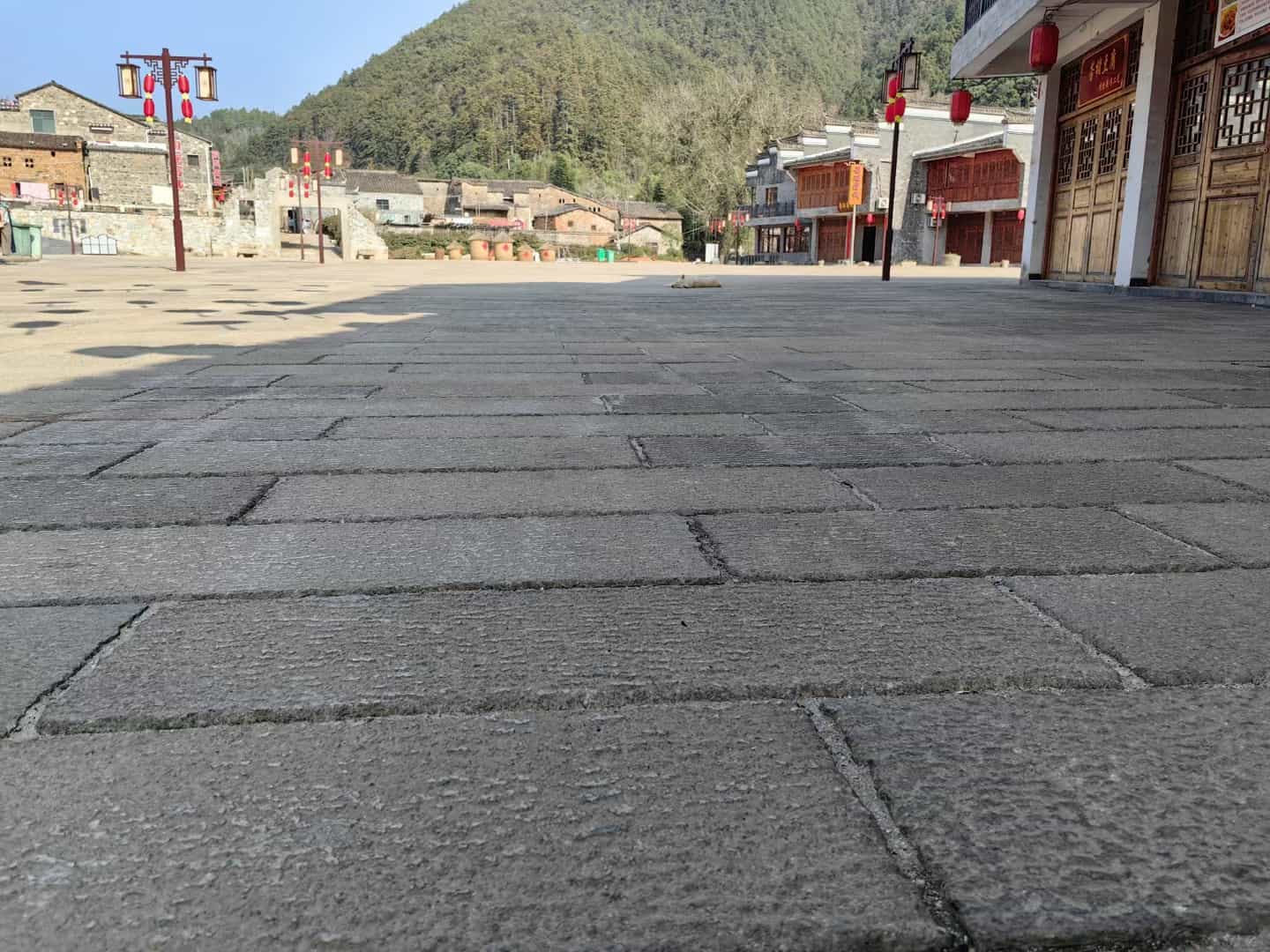 驻马店仿古石铺装效果