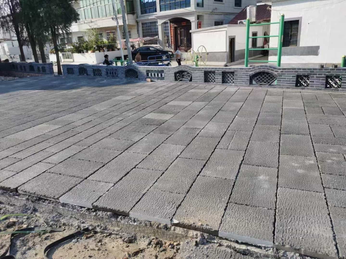 驻马店仿古石铺装效果