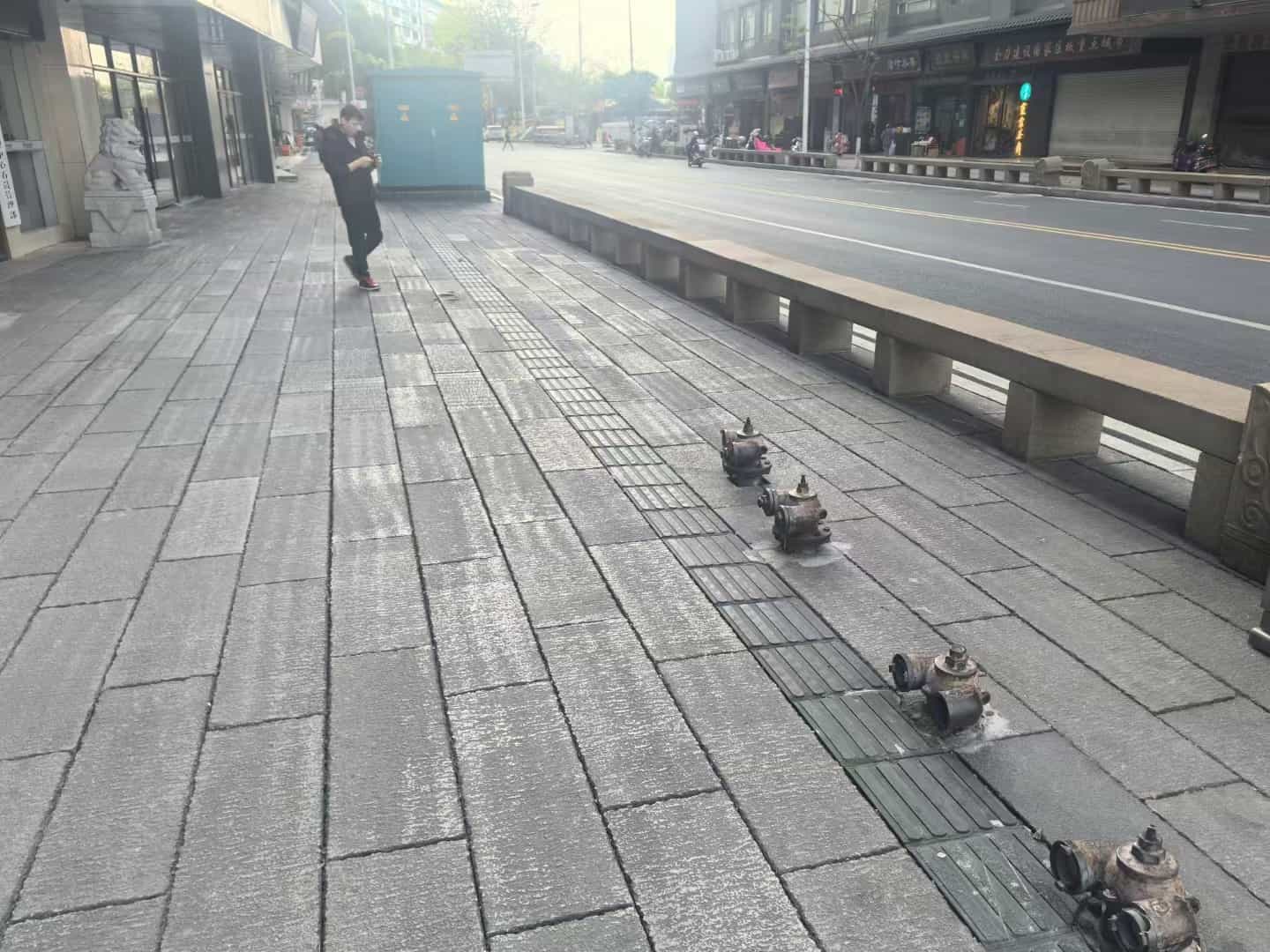 驻马店仿古石铺装效果