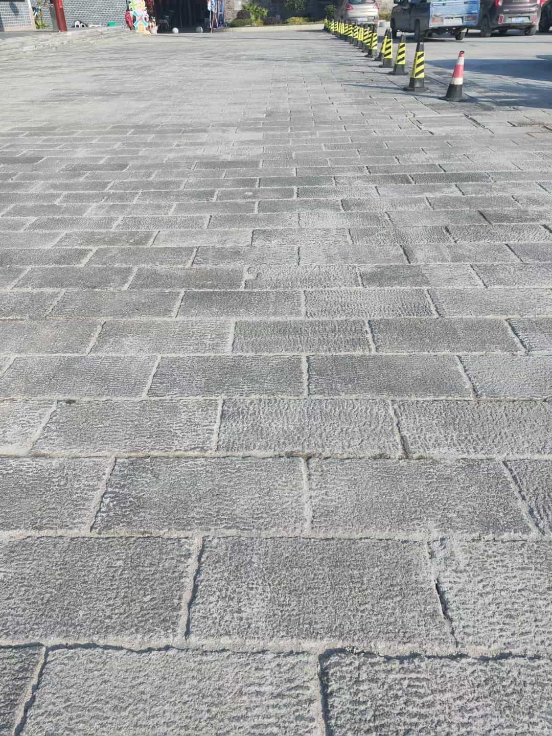 驻马店仿古石铺装效果