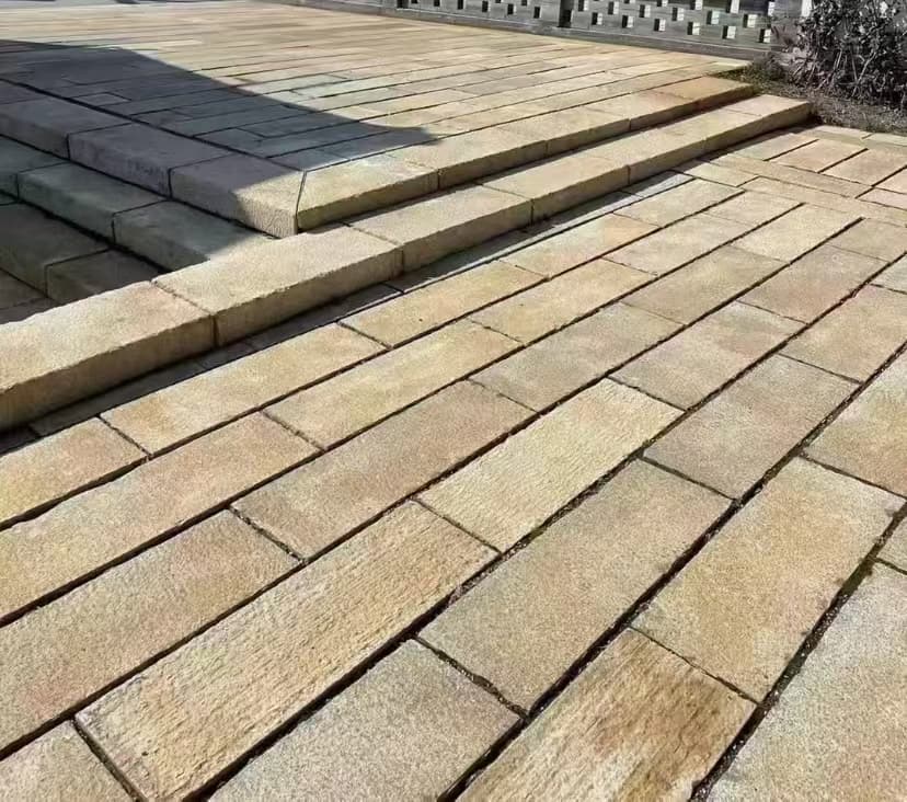 驻马店仿古石铺装效果