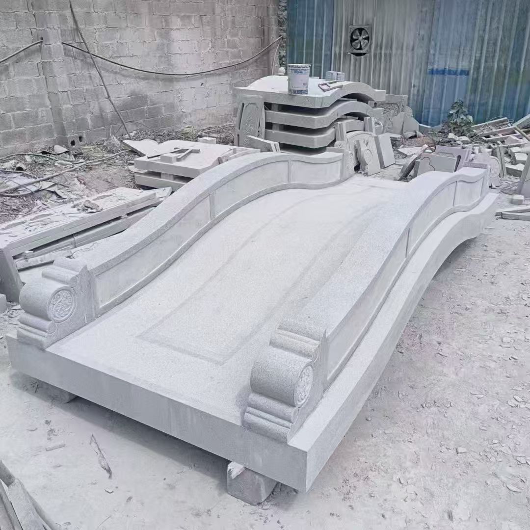 驻马店 芝麻灰花岗岩园林景观 小石桥