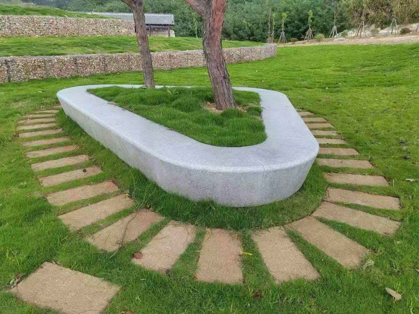 驻马店 芝麻白光面整石坐凳