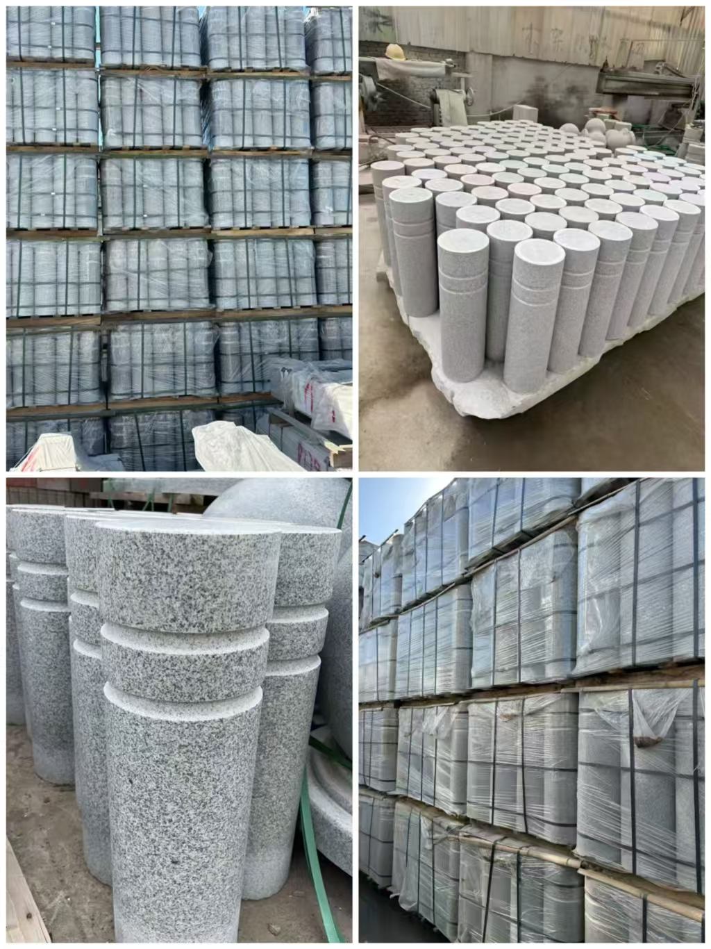 驻马店 芝麻白花岗岩挡车柱、隔离柱多少钱